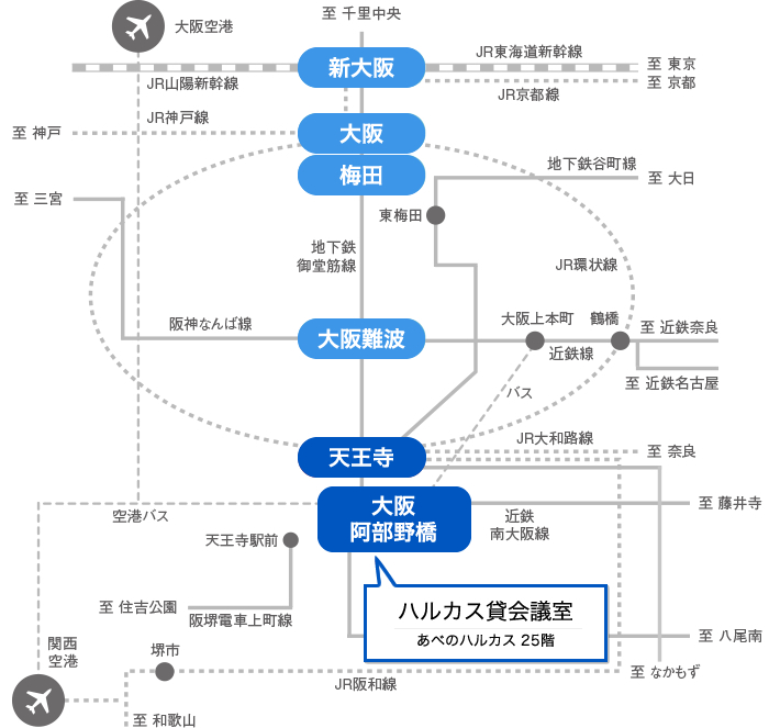 ROUTE MAP 主要交通機関路線図